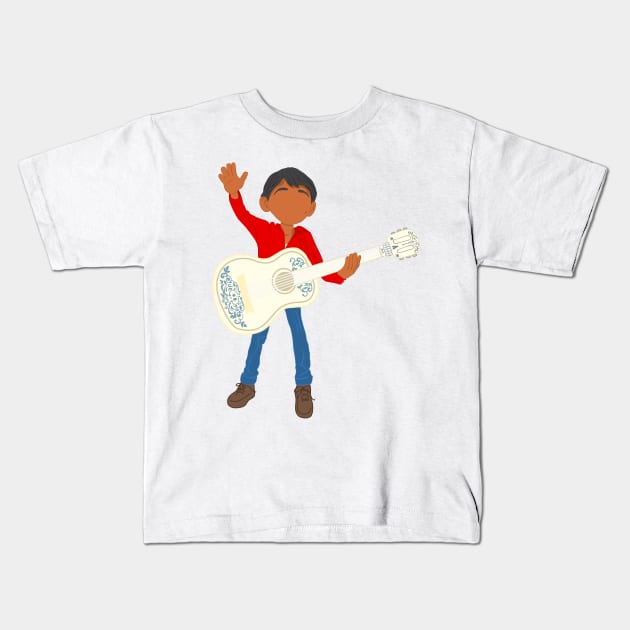 Miguelito Kids T-Shirt by lyndsiemark